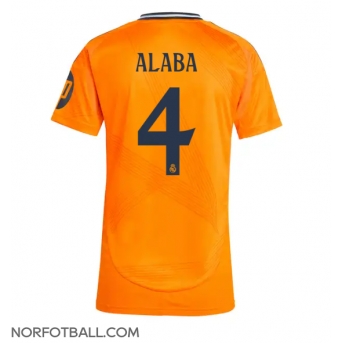 Billige Fotballdrakt Real Madrid David Alaba #4 Replika Bortedrakt Dame 2024-25 Kortermet